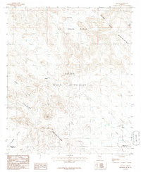 Moivayi Arizona Historical topographic map, 1:24000 scale, 7.5 X 7.5 Minute, Year 1986
