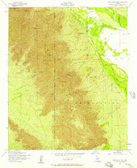 Montezuma Peak Arizona Historical topographic map, 1:24000 scale, 7.5 X 7.5 Minute, Year 1952