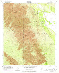 Montezuma Peak Arizona Historical topographic map, 1:24000 scale, 7.5 X 7.5 Minute, Year 1952