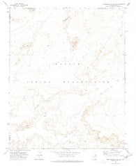 Montezumas Chair NW Arizona Historical topographic map, 1:24000 scale, 7.5 X 7.5 Minute, Year 1972
