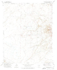 Montezumas Chair Arizona Historical topographic map, 1:24000 scale, 7.5 X 7.5 Minute, Year 1972