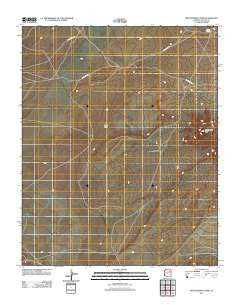 Montezumas Chair Arizona Historical topographic map, 1:24000 scale, 7.5 X 7.5 Minute, Year 2011