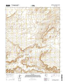 Montezumas Chair NW Arizona Current topographic map, 1:24000 scale, 7.5 X 7.5 Minute, Year 2014