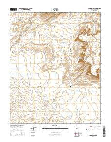 Monument Point Arizona Current topographic map, 1:24000 scale, 7.5 X 7.5 Minute, Year 2014