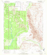 Moon Mtn Arizona Historical topographic map, 1:24000 scale, 7.5 X 7.5 Minute, Year 1955