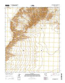 Moon Mountain NE Arizona Current topographic map, 1:24000 scale, 7.5 X 7.5 Minute, Year 2014