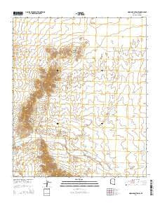 Moon Mountain SE Arizona Current topographic map, 1:24000 scale, 7.5 X 7.5 Minute, Year 2014