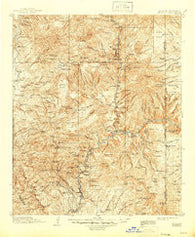 Morenci Arizona Historical topographic map, 1:125000 scale, 30 X 30 Minute, Year 1915