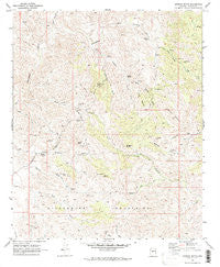 Morgan Butte Arizona Historical topographic map, 1:24000 scale, 7.5 X 7.5 Minute, Year 1969