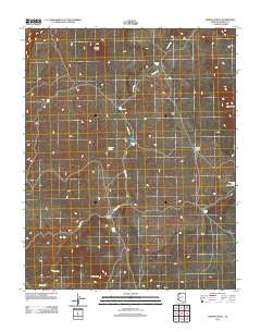 Moriah Knoll Arizona Historical topographic map, 1:24000 scale, 7.5 X 7.5 Minute, Year 2011