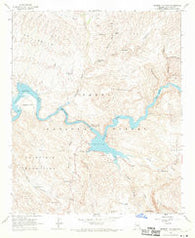 Mormon Flat Dam Arizona Historical topographic map, 1:24000 scale, 7.5 X 7.5 Minute, Year 1964