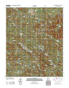 Mormon Mountain Arizona Historical topographic map, 1:24000 scale, 7.5 X 7.5 Minute, Year 2011