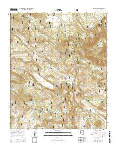 Mormon Mountain Arizona Current topographic map, 1:24000 scale, 7.5 X 7.5 Minute, Year 2014