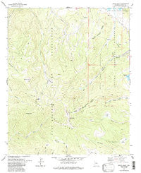 Mount Baldy Arizona Historical topographic map, 1:24000 scale, 7.5 X 7.5 Minute, Year 1978