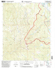 Mount Baldy Arizona Historical topographic map, 1:24000 scale, 7.5 X 7.5 Minute, Year 1997