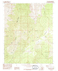 Mount Bangs Arizona Historical topographic map, 1:24000 scale, 7.5 X 7.5 Minute, Year 1985