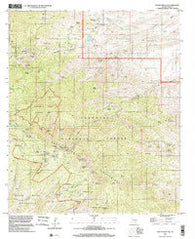 Mount Bigelow Arizona Historical topographic map, 1:24000 scale, 7.5 X 7.5 Minute, Year 1996