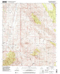 Mount Hughes Arizona Historical topographic map, 1:24000 scale, 7.5 X 7.5 Minute, Year 1996