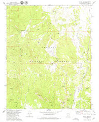 Mount Josh Arizona Historical topographic map, 1:24000 scale, 7.5 X 7.5 Minute, Year 1979