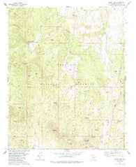 Mount Josh Arizona Historical topographic map, 1:24000 scale, 7.5 X 7.5 Minute, Year 1979