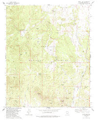 Mount Josh Arizona Historical topographic map, 1:24000 scale, 7.5 X 7.5 Minute, Year 1979