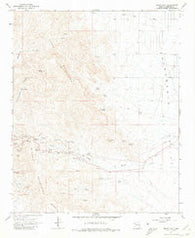 Mount Nutt Arizona Historical topographic map, 1:24000 scale, 7.5 X 7.5 Minute, Year 1967