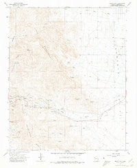 Mount Nutt Arizona Historical topographic map, 1:24000 scale, 7.5 X 7.5 Minute, Year 1967