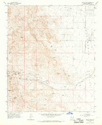 Mount Nutt Arizona Historical topographic map, 1:24000 scale, 7.5 X 7.5 Minute, Year 1967