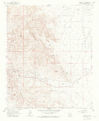 Mount Nutt Arizona Historical topographic map, 1:24000 scale, 7.5 X 7.5 Minute, Year 1967