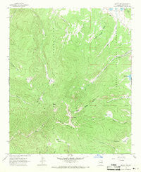 Mount Ord Arizona Historical topographic map, 1:24000 scale, 7.5 X 7.5 Minute, Year 1967