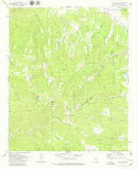 Mount Ord Arizona Historical topographic map, 1:24000 scale, 7.5 X 7.5 Minute, Year 1978
