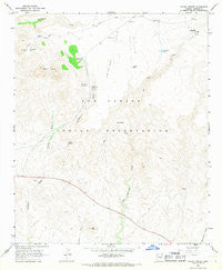 Mount Triplet Arizona Historical topographic map, 1:24000 scale, 7.5 X 7.5 Minute, Year 1966