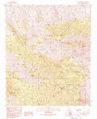 Mount Turnbull Arizona Historical topographic map, 1:24000 scale, 7.5 X 7.5 Minute, Year 1989