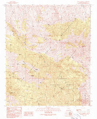 Mount Turnbull Arizona Historical topographic map, 1:24000 scale, 7.5 X 7.5 Minute, Year 1989