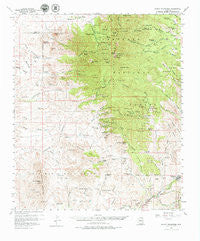 Mount Wrightson Arizona Historical topographic map, 1:62500 scale, 15 X 15 Minute, Year 1958