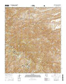 Mount Bigelow Arizona Current topographic map, 1:24000 scale, 7.5 X 7.5 Minute, Year 2014
