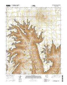 Mount Dellenbaugh Arizona Current topographic map, 1:24000 scale, 7.5 X 7.5 Minute, Year 2014