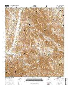Mount Hughes Arizona Current topographic map, 1:24000 scale, 7.5 X 7.5 Minute, Year 2014