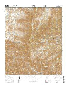 Mount Lemmon Arizona Current topographic map, 1:24000 scale, 7.5 X 7.5 Minute, Year 2014
