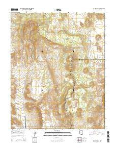 Mount Logan Arizona Current topographic map, 1:24000 scale, 7.5 X 7.5 Minute, Year 2014