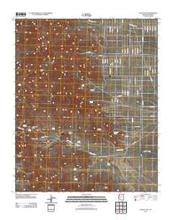 Mount Nutt Arizona Historical topographic map, 1:24000 scale, 7.5 X 7.5 Minute, Year 2011