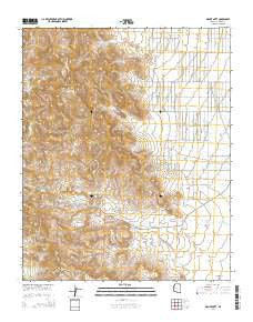 Mount Nutt Arizona Current topographic map, 1:24000 scale, 7.5 X 7.5 Minute, Year 2014
