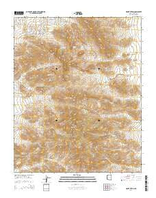 Mount Tipton Arizona Current topographic map, 1:24000 scale, 7.5 X 7.5 Minute, Year 2014