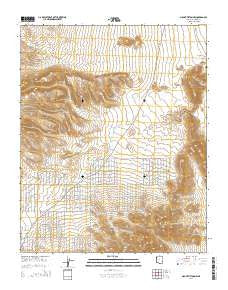 Mount Tipton NW Arizona Current topographic map, 1:24000 scale, 7.5 X 7.5 Minute, Year 2014