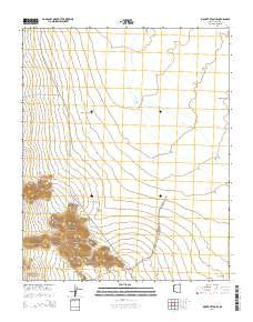 Mount Tipton SE Arizona Current topographic map, 1:24000 scale, 7.5 X 7.5 Minute, Year 2014