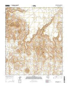 Mount Triplet Arizona Current topographic map, 1:24000 scale, 7.5 X 7.5 Minute, Year 2014