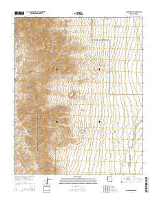 Mount Wilson Arizona Current topographic map, 1:24000 scale, 7.5 X 7.5 Minute, Year 2014