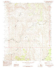 Mountain Sheep Spring Arizona Historical topographic map, 1:24000 scale, 7.5 X 7.5 Minute, Year 1985