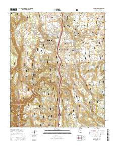 Mountainaire Arizona Current topographic map, 1:24000 scale, 7.5 X 7.5 Minute, Year 2014
