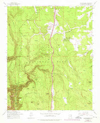 Mountainaire Arizona Historical topographic map, 1:24000 scale, 7.5 X 7.5 Minute, Year 1962